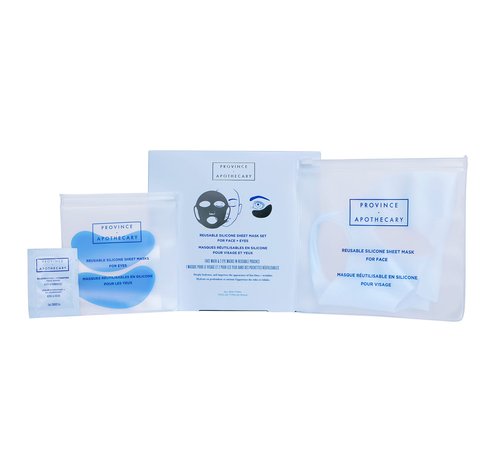 Province Apothecary Women's Reusable Silicone Sheet Mask Set, One Size