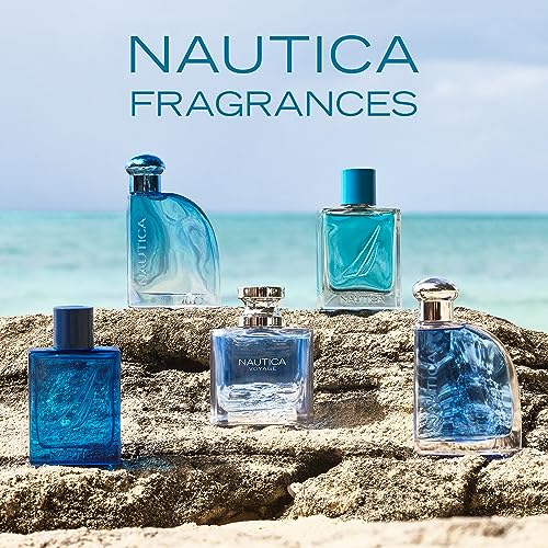 Nautica Pure Blue Eau de Toilette 3.3 fl oz (Pack of 1), Notes of Eucalyptus, Leather, and Vanilla, Men's Fragrance, Long Lasting, Everyday Fragrance, Travel Size