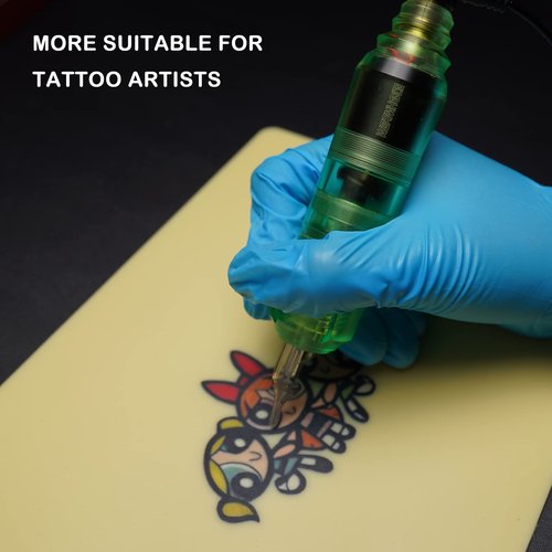 Tattoo Kit Wormhole Tattoo Rotary Tattoo Machine Kit Complete Tattoo Practice Pen Kit 20PCS Tattoo Cartridge Needles 6PCS Tattoo Ink for Beginners and Tattooists WTK159