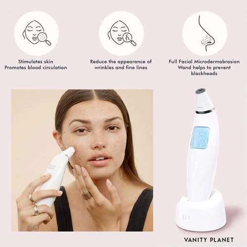 Vanity Planet Exfora Replacement Filters - Replace your Microdermabrasion Head - Replacement Kit Contains a Standard Diamond-Encrusted Head, 28 Removable Filters, 6 Gaskets for Optimal Skin Results