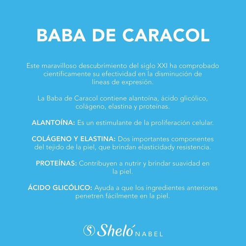 Sheló NABEL Baba de Caracol - Snail Cream Face Moisturizer