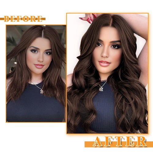 YDDM Tape in Hair Extensions Human Hair Dark Brown 16 Inch 20pcs 100% Remy Human Hair for Women Straight Invisible Seamless Remy Tape in Hair Extensions(2#,16 Inch)