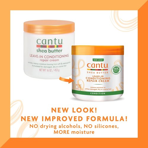 Cantu Shea Butter Leave-In Conditioning Repair Cream, 16 Ounce (Pack of 3)