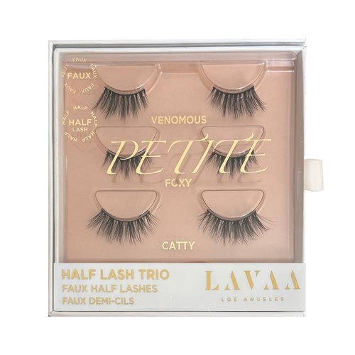 HALF LASH TRIO by Lavaa Beauty | 3-pack Half-Lashes | Catty & Foxy Accent Lashes