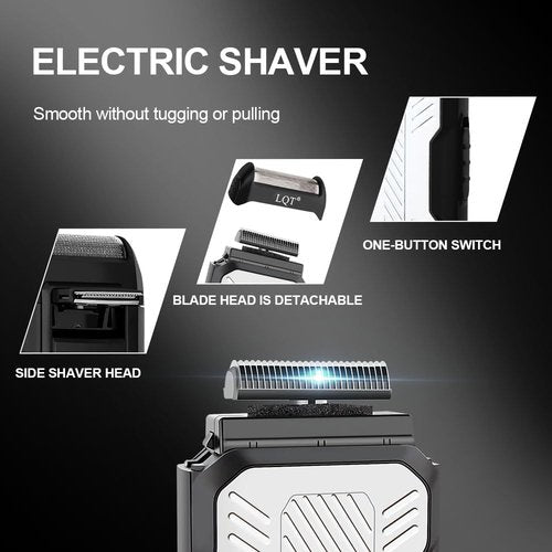 LQT Hair Clippers for Men, Professional Barber Clippers and Trimmer Set, Mens Cordless Clipper, 3 pcs setHair Cutting Kit for Men