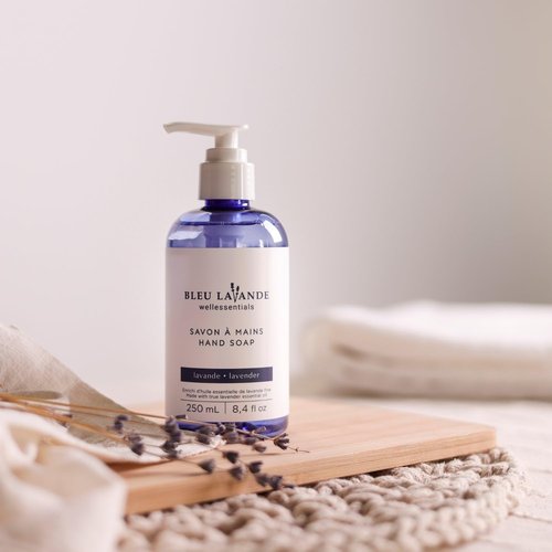 Bleu Lavande lavender hand care gift set - Soothing Aromatherapy – Made with Premium True Lavender Essential Oil - Natural products – lavender hand soap & hand cream – No sulfates