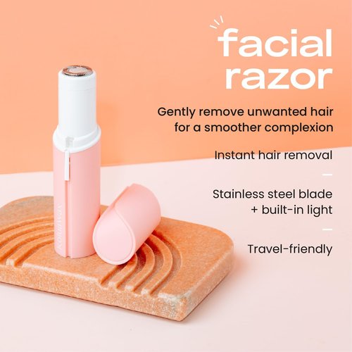 KoluaWax Hard Wax Beads for Hair Removal and Face Razor for Women - Face, Brazilian, Underarms, Back Chest, Bikini Waxing - Shaver for Peach Fuzz, Eyebrow, Upper Lip & More