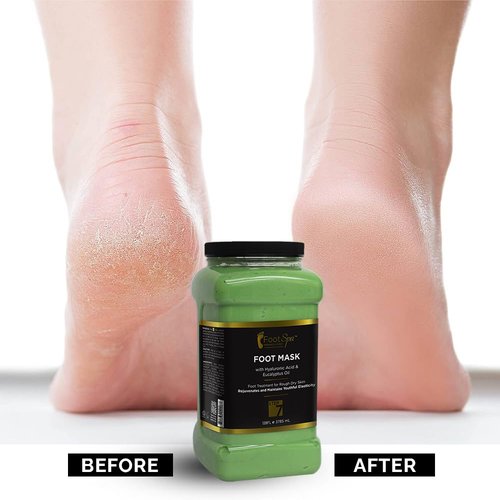FootSpa - Cream Mask for foot, 128 Oz With Peppermint and Eucalyptus Oil - Pedicure Massage for Tired Feet and Body, Hydrating, Fresh Skin - Infused with Hyaluronic Acid, Amino Acids, Panthenol