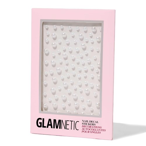 Glamnetic Nail Stickers for Nail Art - Pearlfect | 3D Pearl Adhesive Nail Decals, Customizable | 120 Gems Per Sticker Sheet, 4 Sizes