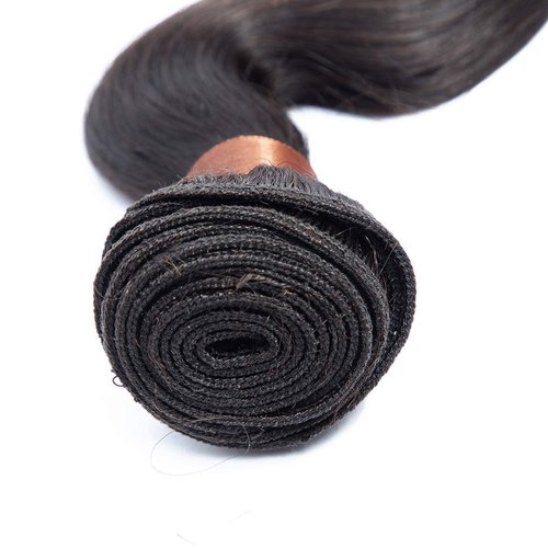 BLACKMOON HAIR Indian Virgin Hair Body Wave Human Hair Bundle 100% Unprocessed Human Virgin Hair One Bundle 20 inch 100g Natural Black Color