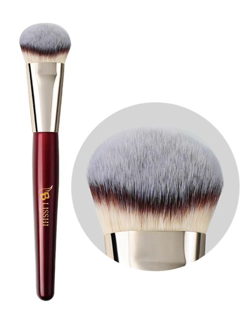 BLISSHI-Foundation Brush- Contoured makeup Brush-Perfect for Cream and Liquid Foundation Application-Blushing-Bronzer-Ideal for Blending and Highlighting Face Brush