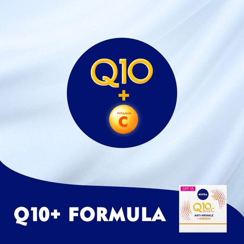 NIVEA Q10 Energy Healthy Glow Face Day Cream (50 ml), Energising Day Cream, Face Cream for Women, Moisturising Cream, Face Cream with Q10, Vitamin C, and Vitamin E