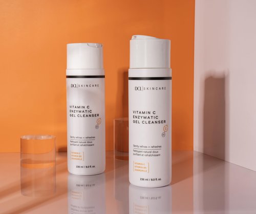 DCL Skincare Vitamin C Enzymatic Gel Cleanser with Sugar Fruit Enzymes & Vitamins C/B5, 8.0 Fl oz