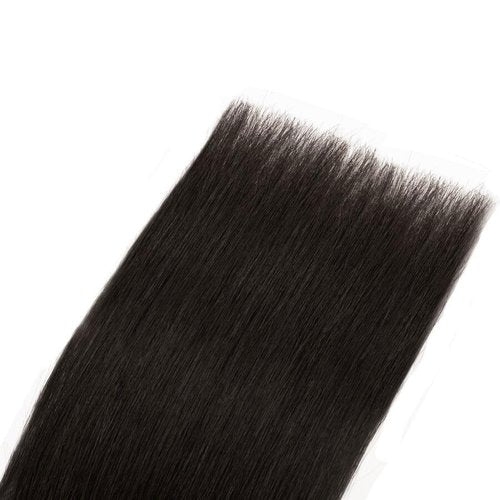 TESSHAIR Remy Hair Extensions Clip in Human Hair Jet Black Clip in Extensions Real Human Hair 16 Inch Real Hair Extensions Clip in Human Hair Straight Human Hair Clip Ins 125g 7Pcs