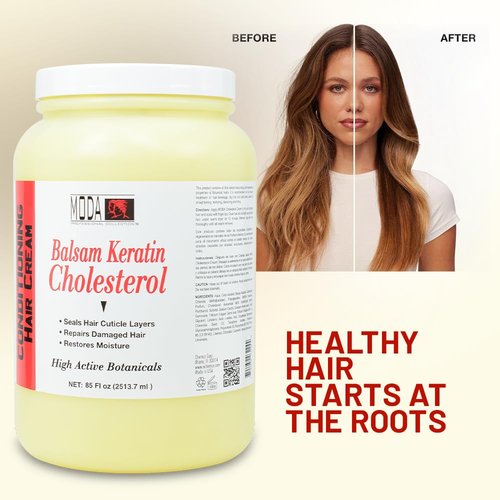 MODA - Balsam Keratin Cholesterol - Strengthens and Revitalizes - 85 OZ