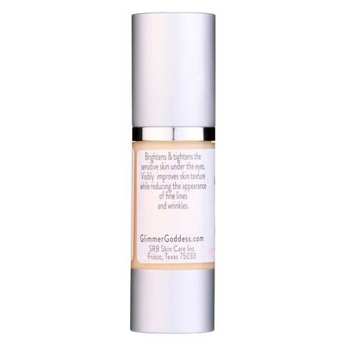 Glimmer Goddess Organic Peptide Eye Serum with Vitamin C – Hydrating & Revitalizing, 1 oz