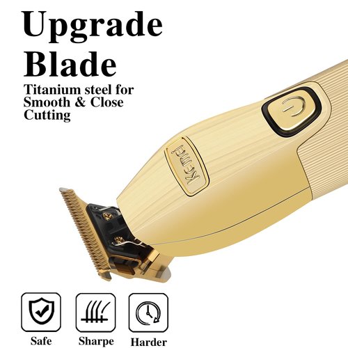 KEMEI Hair Clipper for Men Professional Hair Trimmer Barbers Beard Trimmer Cordless Rechargeable Hair Cutting Grooming Kit with 6 Guide Comb T Blade Trimmer LED Display