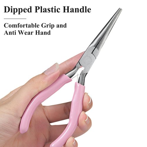 Acrylic UV Gel Tips Sculpture Tweezers Clip Nail Pincher Nipper Nail Form Kit Set, Stainless Steel Nail Shaping Tweezers C Curve Nail Art Tools for Manicure, Pedicure(HJ-NAT246)