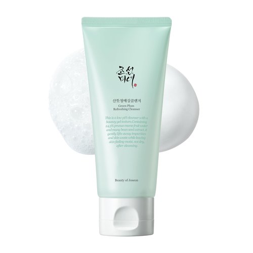 Beauty of Joseon Dynasty Cream Hydrating Face Moisturizer for Dry with Green Plum Refreshing Cleanser Gel Type Deep Pore Cleansing
