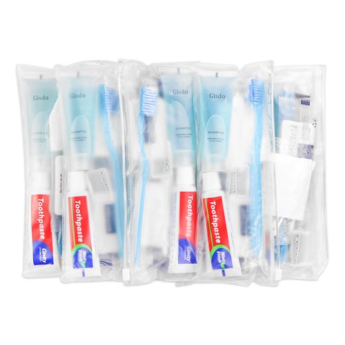 Gisdo 30 Travel Hygiene Kit Bulk Toiletry Kits Homeless Personal Hygiene Kit Bulk Homeless Care Package Travel Toiletry Kit Homeless Hygiene Kit Bulk Disposable Toiletry Kit(10-IN-1)