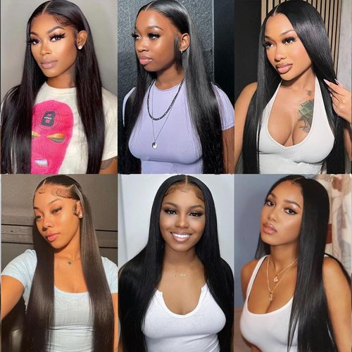 Straight Bundles Human Hair Natural Black Color Human Hair Bundles 12 14 16 Inch Brazilian Virgin Remy Hair Extensions Healthy And Soft 3Pcs/Set For Women Deals