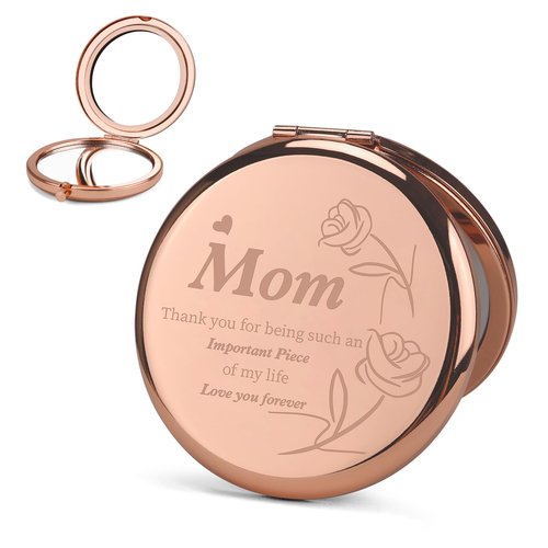 Dealoco Mom Gifts,Mothers Day Thank You Best Birthday Valentines Small Thoughtful Meaningful Engraved Useful Ideas Travel Bonus Unique Practical for Mom from Daughter Son,Makeup Mirror