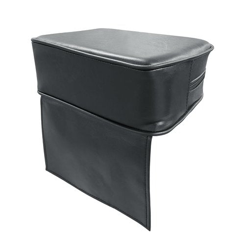 Salon Booster Seat for Kids Thick Cushioned Haircut Stool, Portable & Waterproof – Fits Barber Chairs, Salon Non-Slip, Easy-Clean, Soft Leather,Perfect for Stylists & Parents(Black)