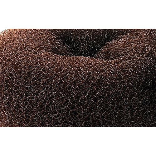Extra Large Ring Style Bun Shaper for Thick and Long Hair, Women's Chignon Donut (4.3 in., Brown)