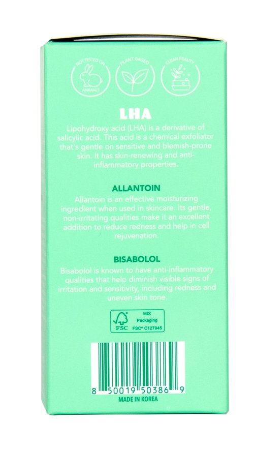 SoloVegan LHA Serum + Moisturizer | Hydrating, Moisturizing, Vegan Korean Skincare for Sensitive, Acne-Prone Skin (Facial Serum, 1.62 fl.oz)