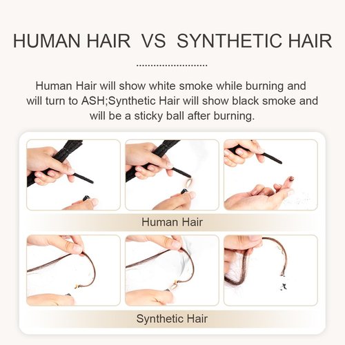 DAIXI 0.4cm and 0.6 0.8cm Thickness Options 18 Inch 10 Strands 100% Real Permanent Loc Extensions Human Hair Full Handmade Human Hair Dreadlock Extensions for Man/Women/Kids