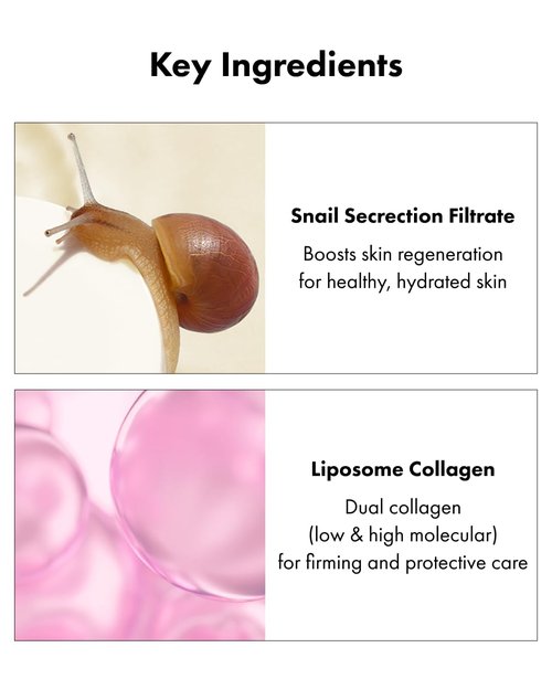 It'S SKIN Active Snail Collagen Moisturizer 4.05 fl.oz, Lightweight Liposome-Encapsulated Emulsion, Elasticity with Snail Mucin, Dual Collagen & Ceramide, Hydrating, Non-Sticky, Korean Skincare