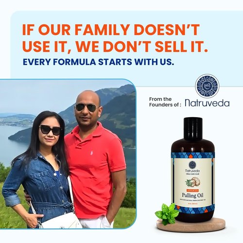 Natruveda Coconut Oil Pulling Mouthwash – 3 Pack, 8 oz Each, Cocomint Flavor, Organic Ayurvedic Oral Rinse, Natural Mouthwash for Teeth and Gums, Coconut Pulling Oil for Daily Oil Pulling