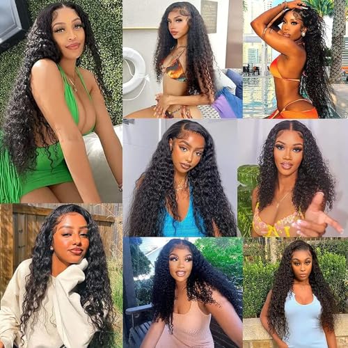 Natural Black Color Wet And Wavy Bundles Human Hair 28 28 28 Inch 8A Grade Peruvian Virgin Hair Same Length 3 Bundles Water Wave Human Hair Bundles Hair Extensions