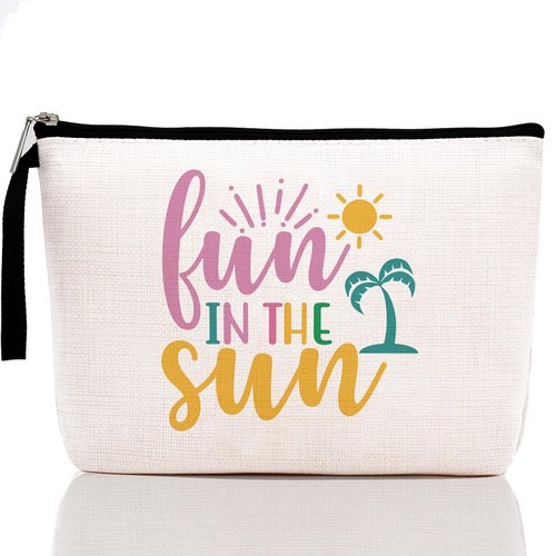 Hanamiya Na Beach Essentials Gifts Sunscreen Bag Beach Accessories Cruise Gifts for Women Girls Makeup Bag Summer Bags Ocean Cosmetic Bag Ocean Themed Gifts Summer Lovers Gift