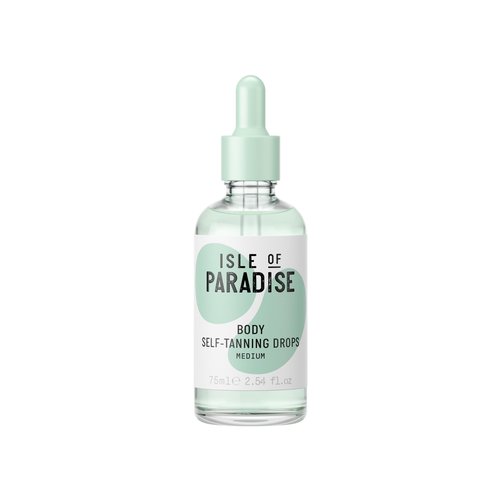 Isle of Paradise Self Tanning Face & Body Drops- Medium, Self Tanner Drops for a Natural Bronze, Long-lasting Tan, Cruelty Free, Fragrance Free & Dermatologist-Approved, 2.54 fl. oz