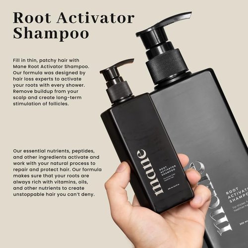 Superior Mane Root Activator Shampoo & Conditioner for Men – Nourishing Daily Hair Care Set – Supports Healthier, Fuller-Looking Hair with Ginseng, Oat & Sesame Extracts – Unscented, 17 fl oz (2 Pack)