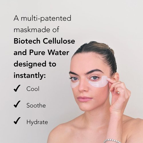 Velez Intense Hydration Under Eye Masks - Helps with Puffiness & Ultra Hydrating, Cooling Eye Mask Patches for a Brightening Effect (3 Pairs)
