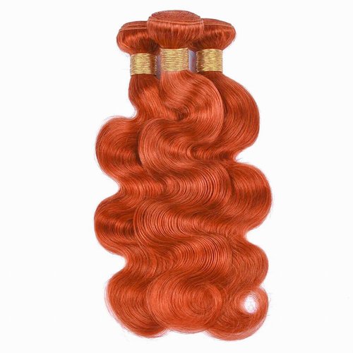 14 16 18 Inch Color 350 Bundles Ginger Body Wave Human Hair Bundle 8A Grade Brazilain Orange Bundle Virgin Hair Color 350 Ginger Body Wave Bundles