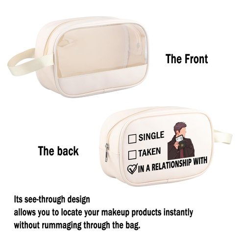 G2TUP J A Inspired Gift Dating J A Makeup Bag TV Show Fan Cosmetic Bag TV Lover Merch (J A TM)