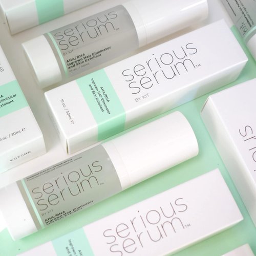 Serious Serum Exfoliating Ingrown Hair Serum – Glycolic, Lactic & Salicylic Acid Formula for Smooth Skin – Razor Bumps, Ingrown Hairs & Razor Burn – Hydrating Formula for Post-Shave & Waxing Care