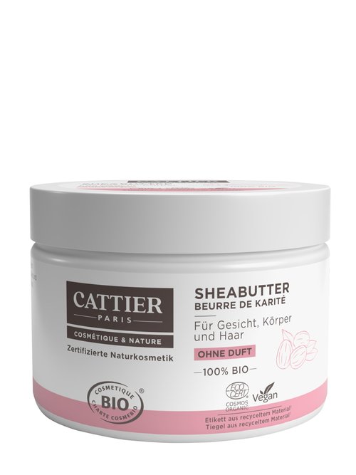 CATTIER PARIS Shea Butter 100% Organic - Unscented - Certified Natural Cosmetics - 100 g