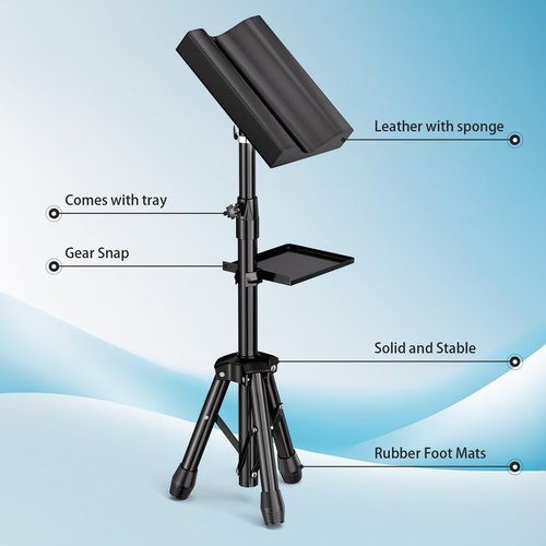 TAIDU Armrest Stand with Tray Arm Leg Rest Tripod - Adjustable Height and Tilt, 180 Rotation Chair for Tattoo Studio Supplies