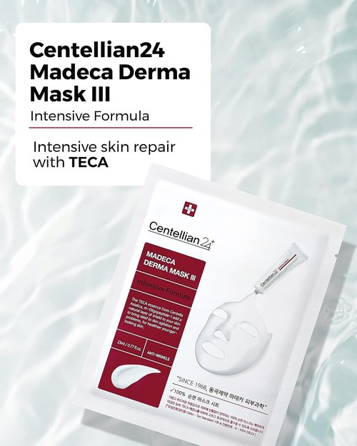 CENTELLIAN 24 Madeca Derma Face Mask (10pc) + Cream Time Reverse (Season 7, 1.69fl oz) - Korean Skin Care for Soothing, Hydration & Nourishing, with TECA, Centella Asiatica & Madecassoside