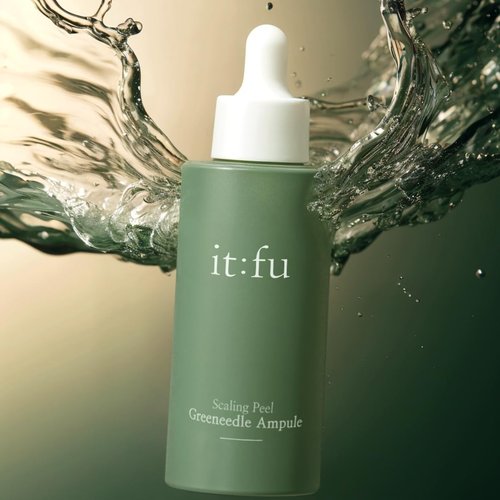 ITFU Scaling Peel Greeneedle Ampoule | K-Beauty, Spicule Ampoule, Pore & Dark Spot Care, Removes Skin Pigmentation & Exfoliates Dark Skin Spot, Contains Madecassoside 1.01 fl. oz / 30ml