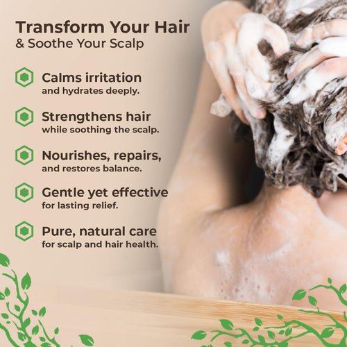 Eczema Psoriasis Shampoo & Conditioner Set for Men & Women - Anti Dandruff Shampoo for Dry Scalp & Hair - Seborrheic Dermatitis for Itchy Scalp Treatment - Eczema for Psoriasis