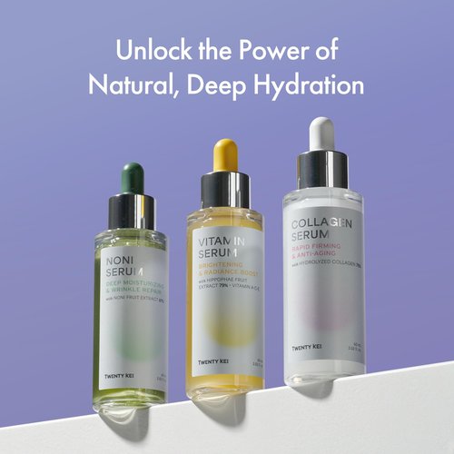 TWENTY KEI Noni Serum for deep moisturizing - Noni + Niacinamide + 5 Ceramide (2.02 Fl Oz / 60ml)