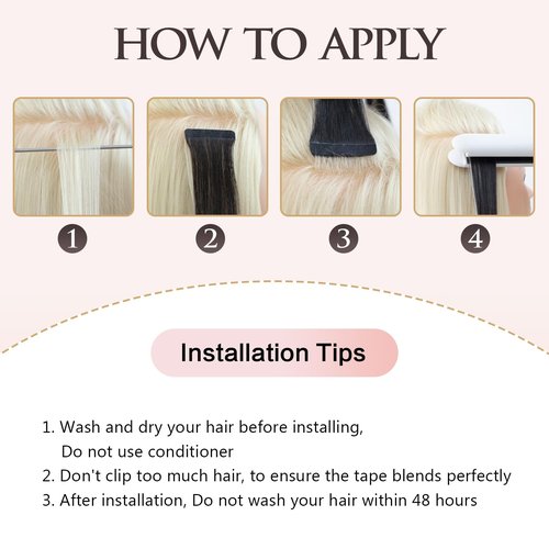 AGMITY Invisible Tape in Hair Extensions Human Hair Omber Off Black/Middle Brown 16 inches 20pcs 40g/pack Invisible Thick Hair Tape in Extensions(16 inches #T1b-4)