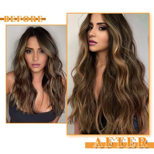 YDDM Tape in Hair Extensions Human Hair 18 Inch 20pcs Balayage Natural Black to Chestnut Brown 100% Remy Human Hair for Women Seamless Invisible Tape in Hair Extensions(1B/1B/6#, 18 Inch)