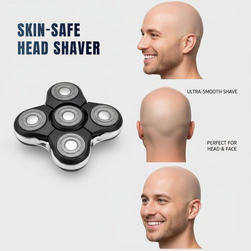 Pro Replacement Head Compatible with Remington Balder Pro XR7000 Head Shaver - 5 Dual Track Blades, Precision Electric Shaving for Bald Men (2 Pack)