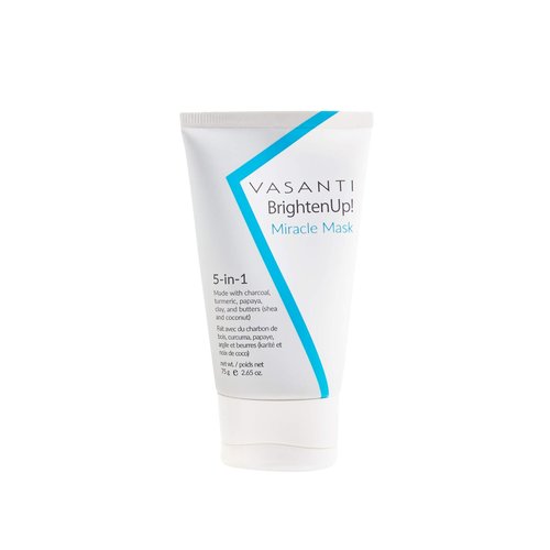 VASANTI BrightenUp! Miracle Mask – Hydrating, Brightening, Softening Facial Treatment – Paraben-Free, Vegan Skincare for Radiant, Fresh Skin – 75g